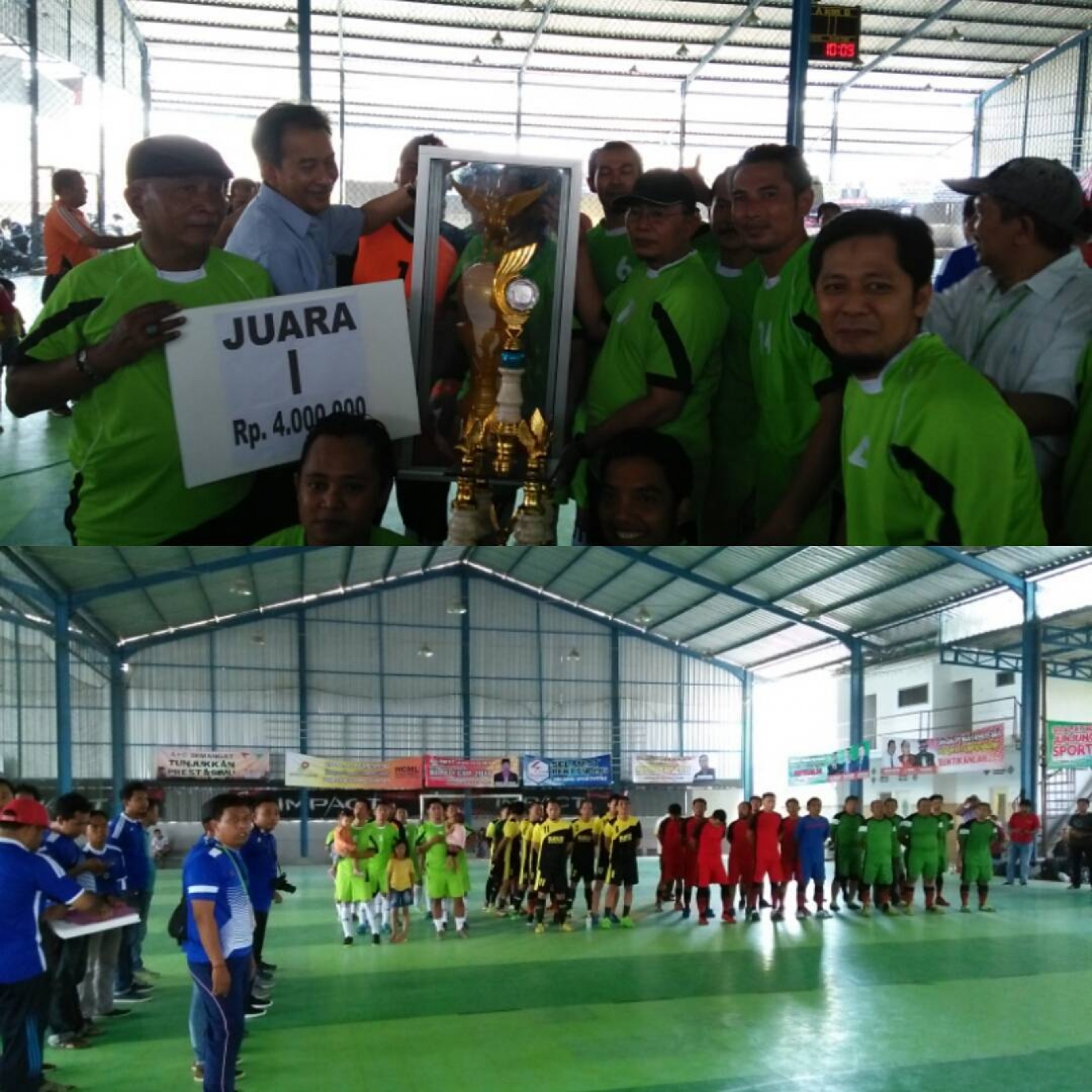 InfoPublik Tim Futsal Disdik Boyong Piala Bergilir Bupati Sumenep